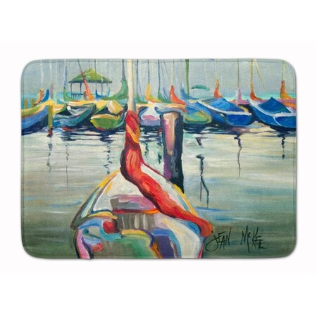 Carolines Treasures LaSalle Sailboats Machine Washable Memory Foam Mat JMK1056RUG